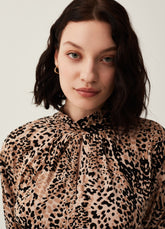 Ovs T-Shirt With Long Sleeves And Animal Print